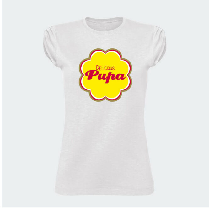 T-shirt Fiammata da Donna "Delicious Pupa"