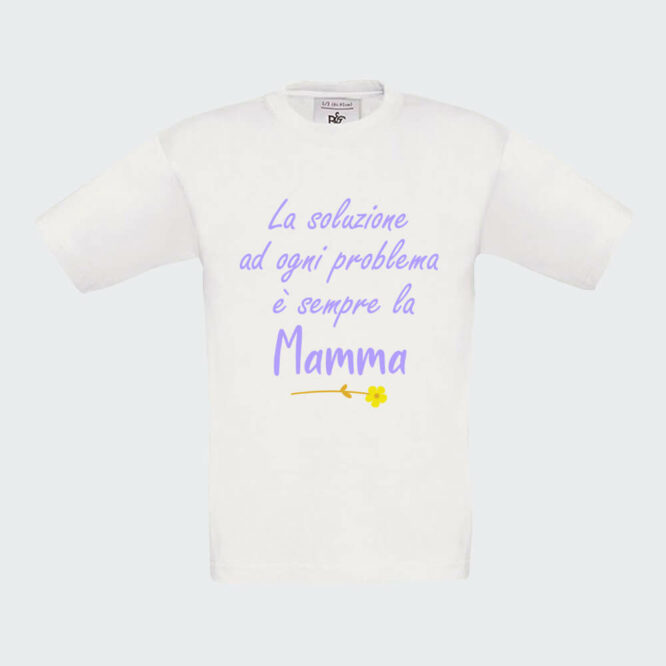 T-shirt "Soluzione Mamma" da Bambino