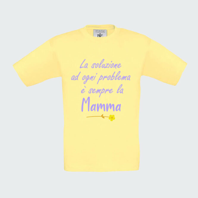 T-shirt "Soluzione Mamma" da Bambino - immagine 3