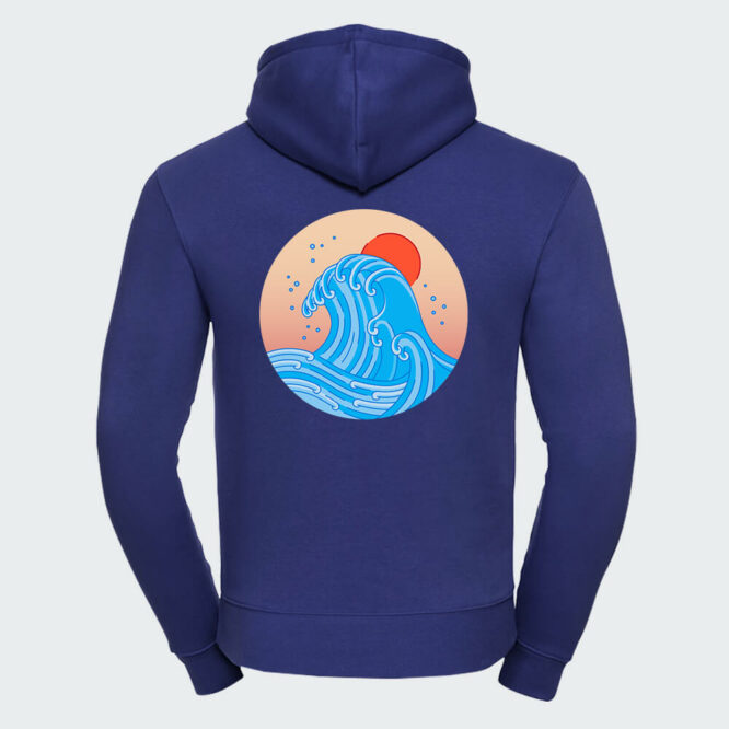 Felpa "The Great Wave" da Uomo