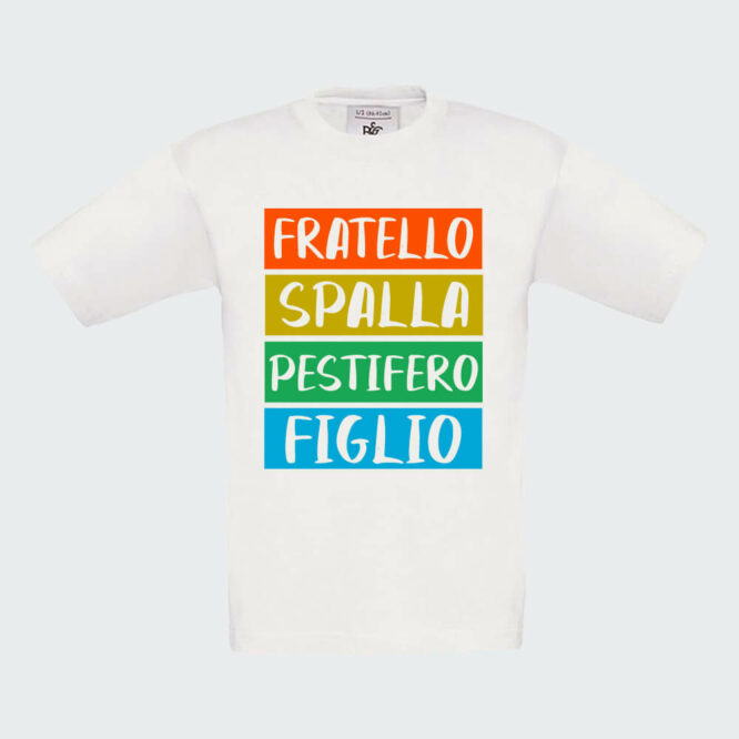 T-shirt da Bambino "Fratello Spalla Figlio Pestifero" - immagine 10