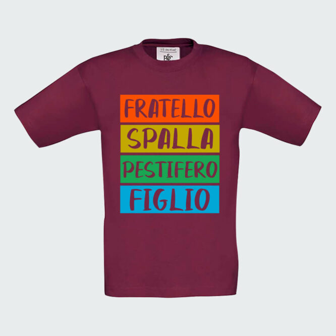 T-shirt da Bambino "Fratello Spalla Figlio Pestifero" - immagine 8