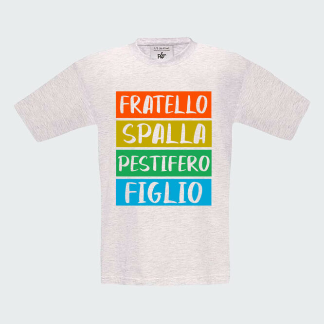 T-shirt da Bambino "Fratello Spalla Figlio Pestifero" - immagine 3