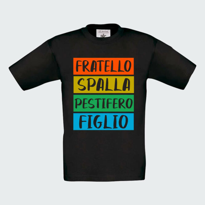 T-shirt da Bambino "Fratello Spalla Figlio Pestifero" - immagine 6