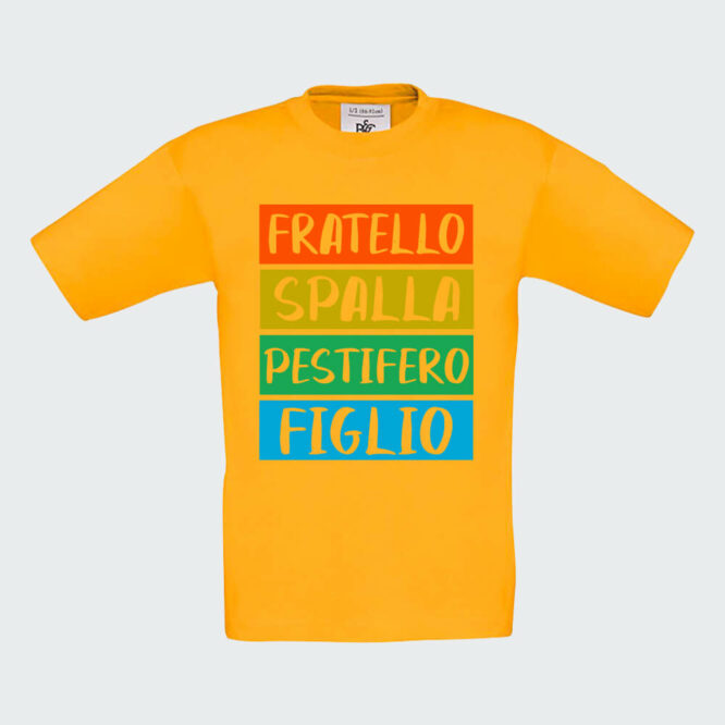 T-shirt da Bambino "Fratello Spalla Figlio Pestifero" - immagine 5