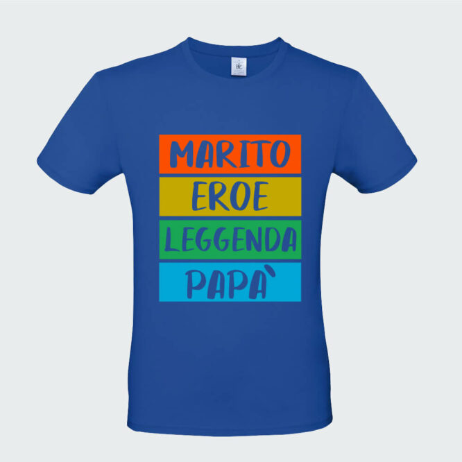 T-shirt da Uomo "Marito Eroe Leggenda Papà" - immagine 10