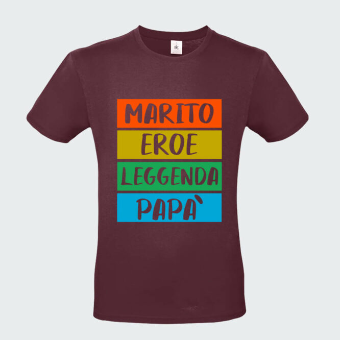 T-shirt da Uomo "Marito Eroe Leggenda Papà" - immagine 9