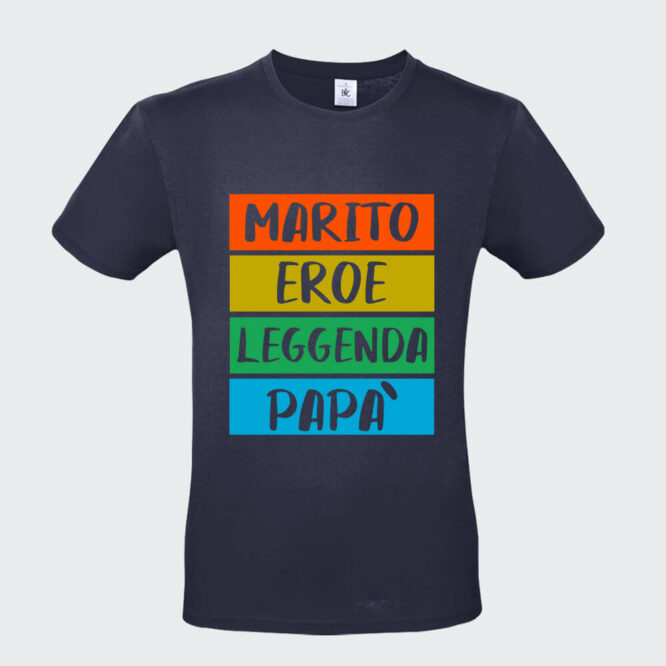 T-shirt da Uomo "Marito Eroe Leggenda Papà" - immagine 7