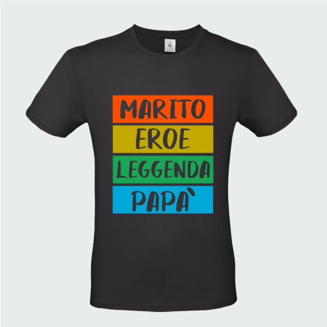 T-shirt da Uomo "Marito Eroe Leggenda Papà" - immagine 6