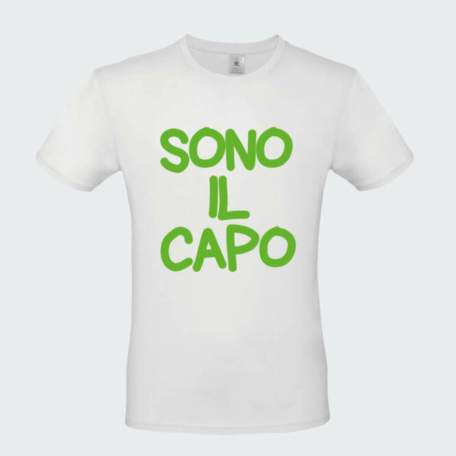 T-shirt da Uomo "Sono il Capo" - immagine 3