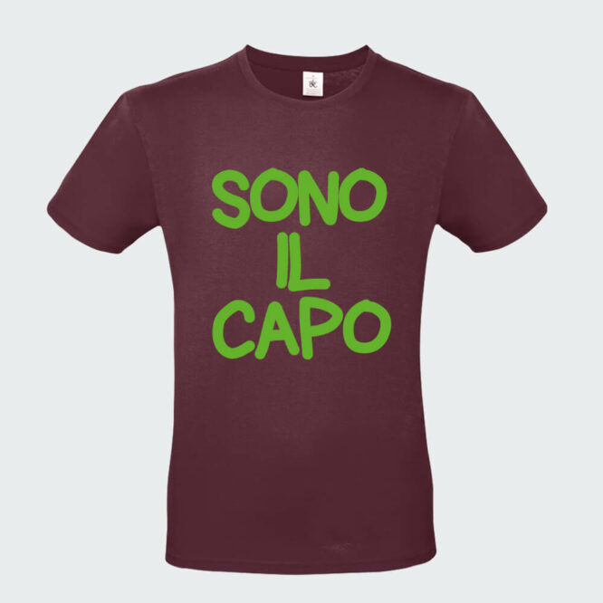 T-shirt da Uomo "Sono il Capo" - immagine 4