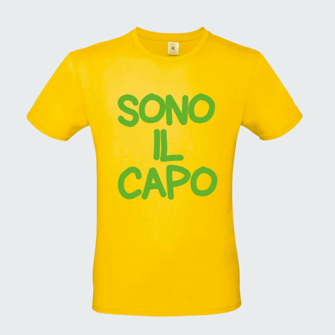T-shirt da Uomo "Sono il Capo" - immagine 8