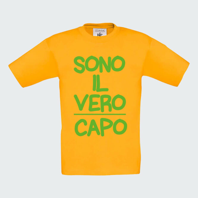 T-shirt da Bambino "Il Vero Capo"