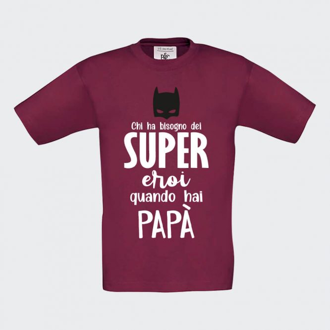 T-shirt da Bambino "Papà è Super - immagine 11