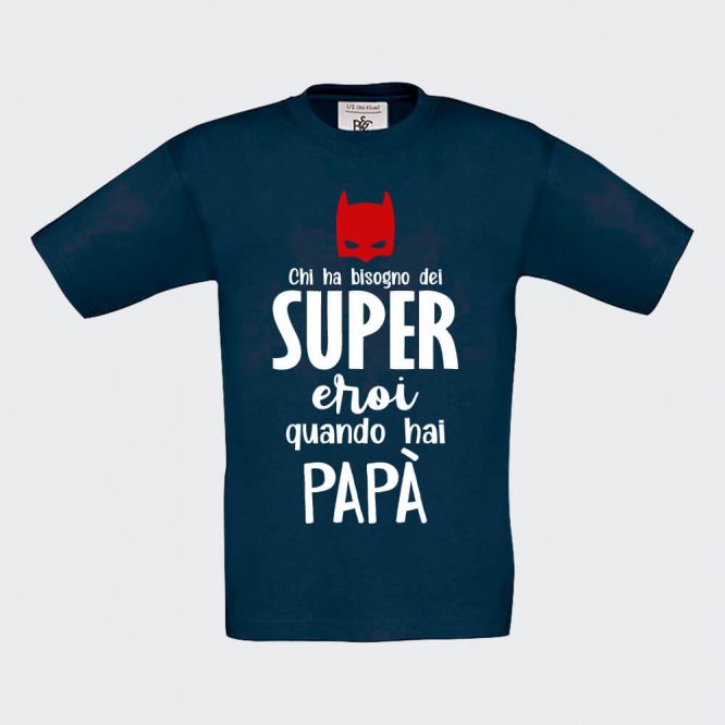 T-shirt da Bambino "Papà è Super - immagine 9