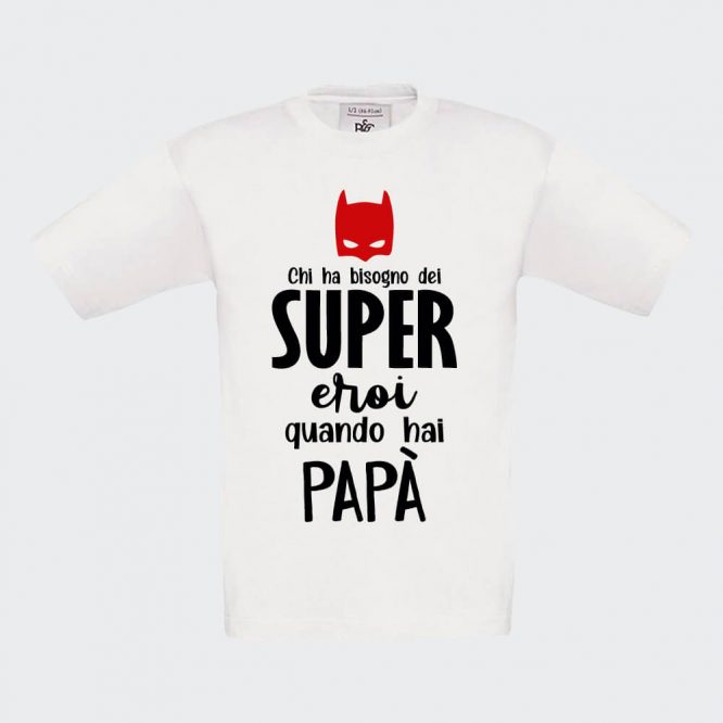 T-shirt da Bambino "Papà è Super