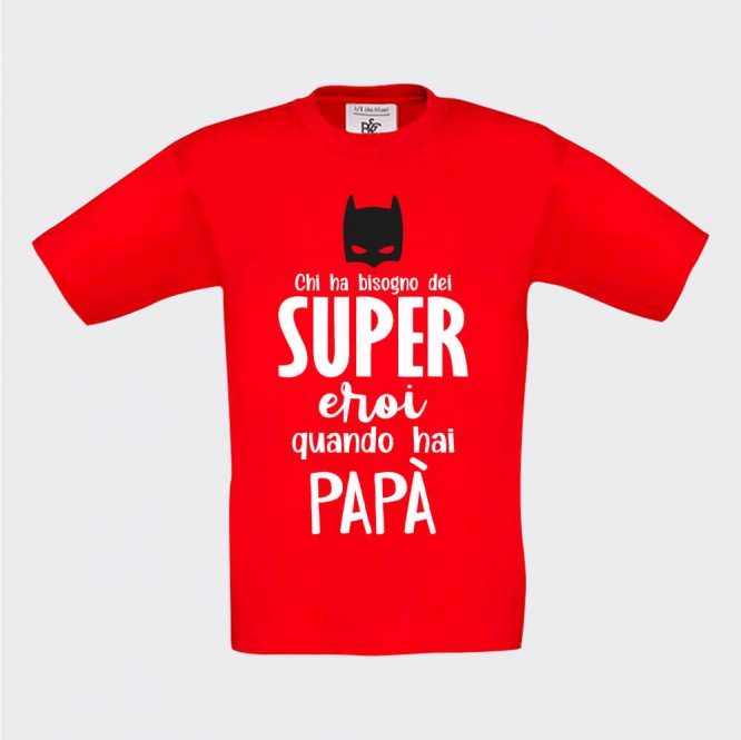 T-shirt da Bambino "Papà è Super - immagine 6