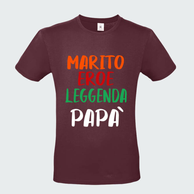 T-shirt da Uomo "Papà Eroe Leggenda"
