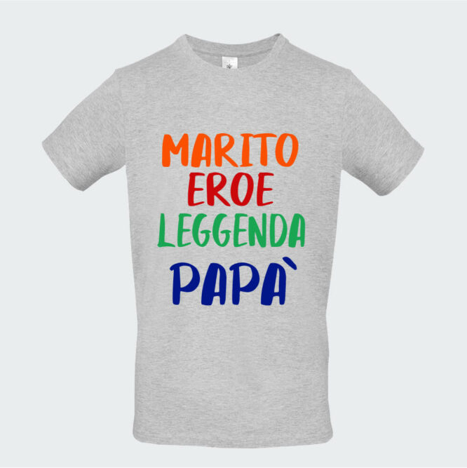 T-shirt da Uomo "Papà Eroe Leggenda"