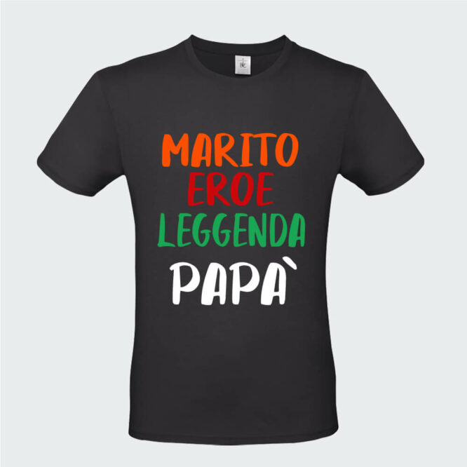 T-shirt da Uomo "Papà Eroe Leggenda"