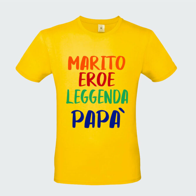 T-shirt da Uomo "Papà Eroe Leggenda"