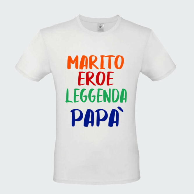 T-shirt da Uomo "Papà Eroe Leggenda"