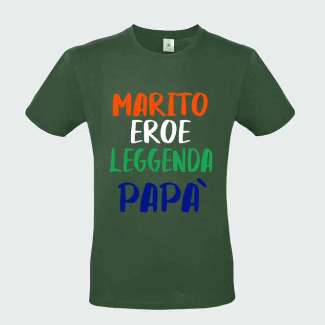 T-shirt da Uomo "Papà Eroe Leggenda"