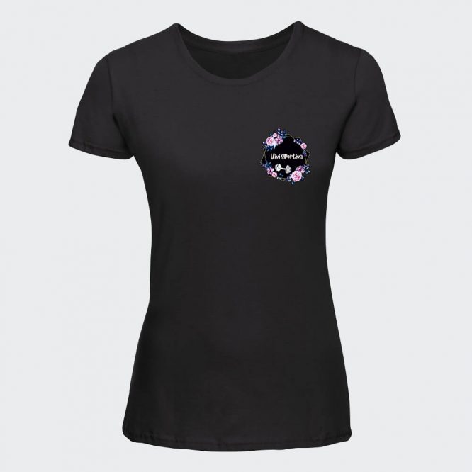 T-shirt Basic in Cotone da Donna "Vivi sportiva"