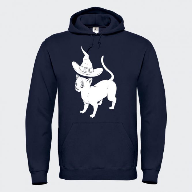 Felpa Unisex " Apprendista Felino Halloween " - immagine 4
