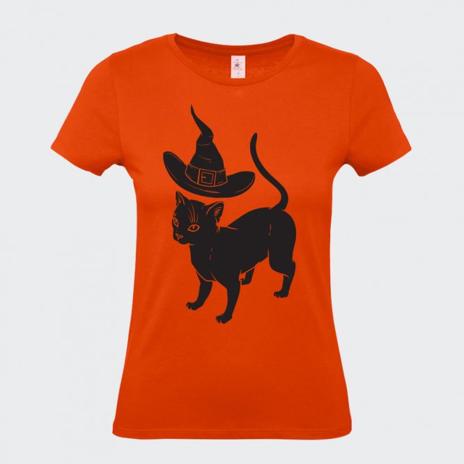 T-Shirt da Donna " Apprendista Felino Halloween " - immagine 7