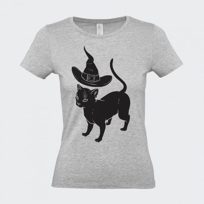 T-Shirt da Donna " Apprendista Felino Halloween " - immagine 5