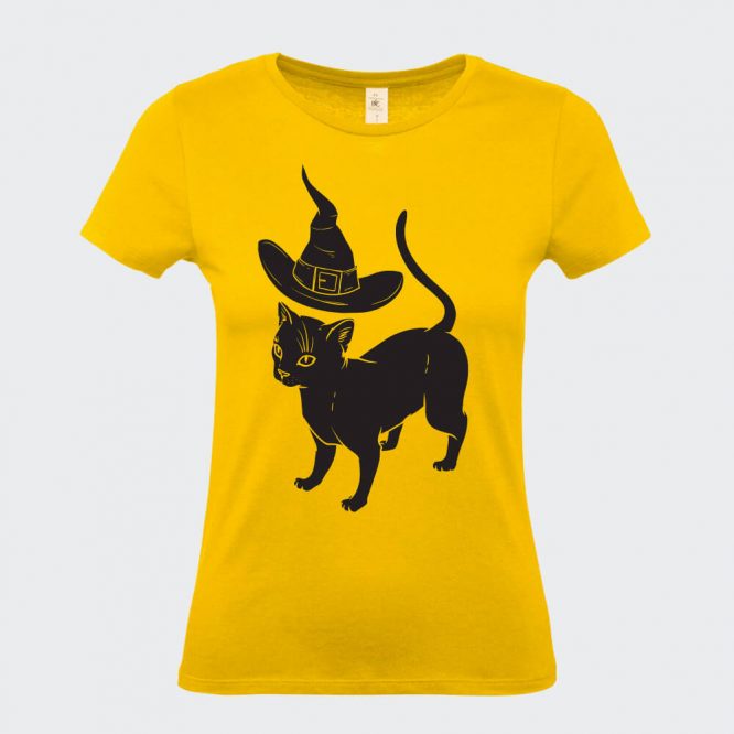 T-Shirt da Donna " Apprendista Felino Halloween " - immagine 6
