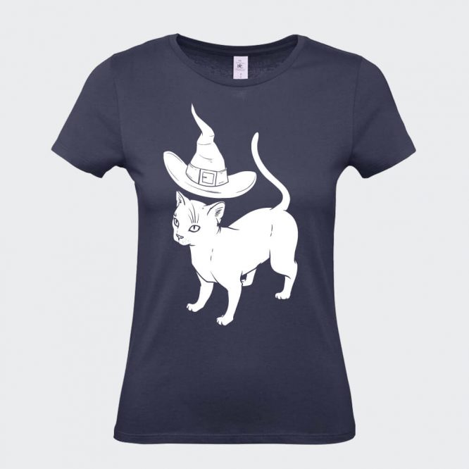T-Shirt da Donna " Apprendista Felino Halloween " - immagine 12