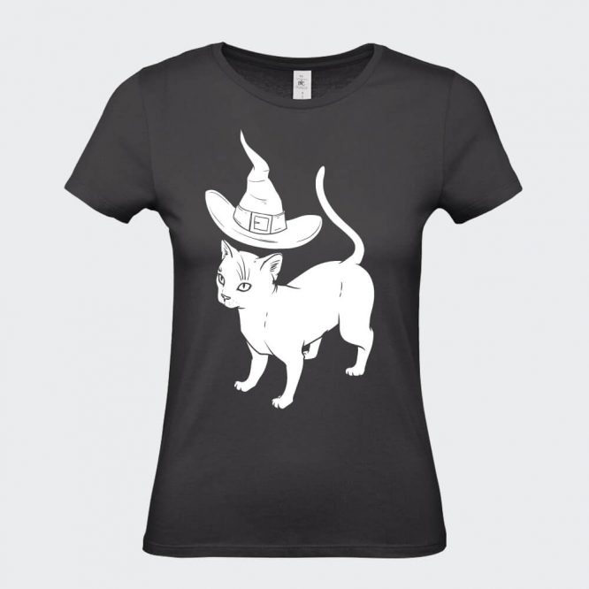T-Shirt da Donna " Apprendista Felino Halloween " - immagine 10