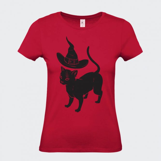 T-Shirt da Donna " Apprendista Felino Halloween "