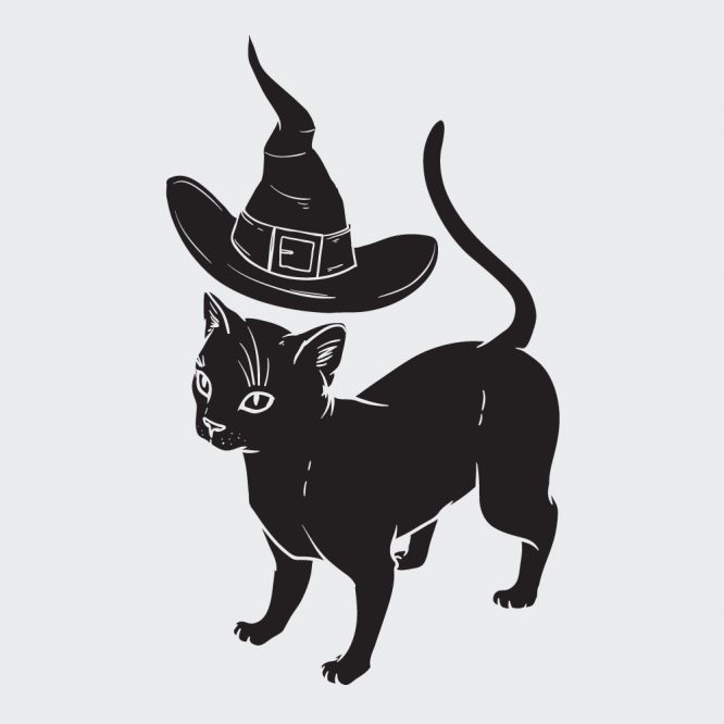 T-Shirt da Donna " Apprendista Felino Halloween " - immagine 2