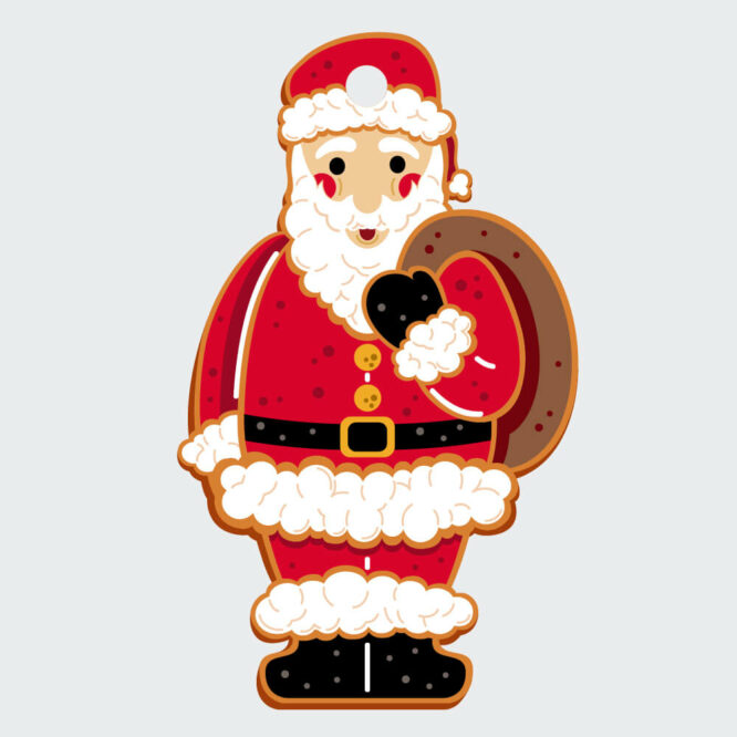 Portachiavi a Forma di Babbo Natale (30 Pezzi) - immagine 2