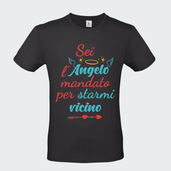 T-shirt Unisex "Il Mio Angelo" San Valentino - immagine 5