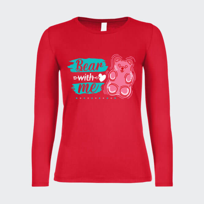 T-shirt a Maniche Lunghe "Bear With Me" - immagine 6