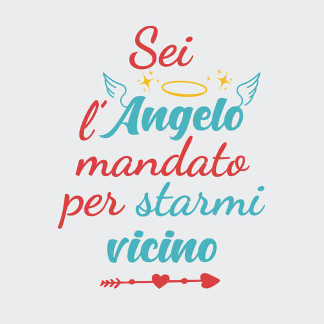 T-shirt Unisex "Il Mio Angelo" San Valentino - immagine 2