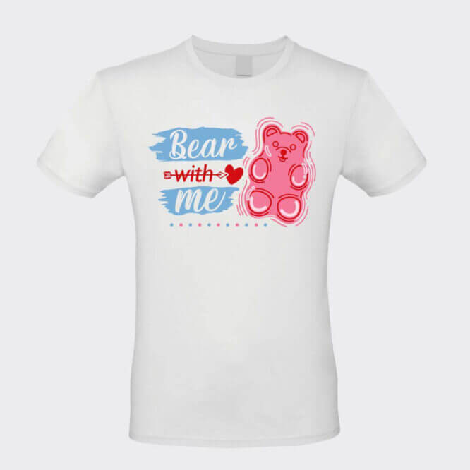 T-shirt Unisex "Bear With Me" San Valentino