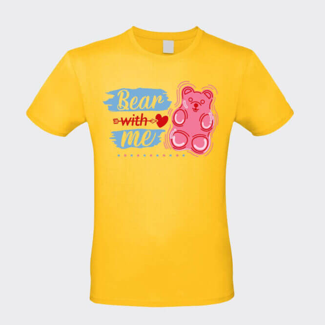 T-shirt Unisex "Bear With Me" San Valentino - immagine 4