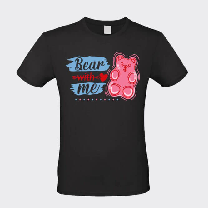 T-shirt Unisex "Bear With Me" San Valentino - immagine 5