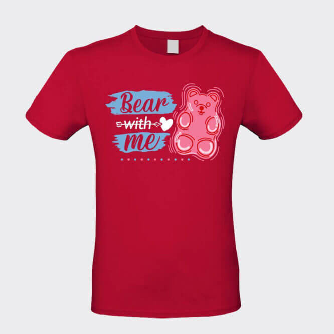T-shirt Unisex "Bear With Me" San Valentino - immagine 6