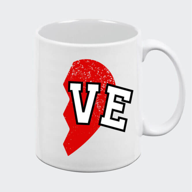 Coppia di Tazze "Lo-ve" San Valentino