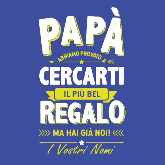 T-shirt Unisex "Il più Bel Regalo Papà" - immagine 2