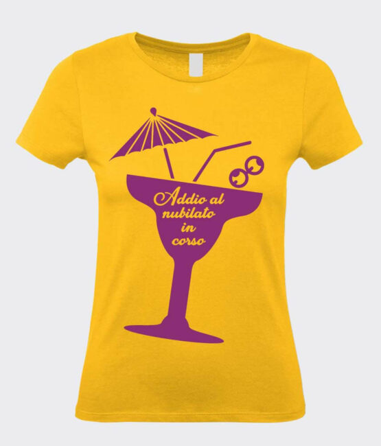 T-Shirt da Donna Addio al Nubilato Divertente Drink