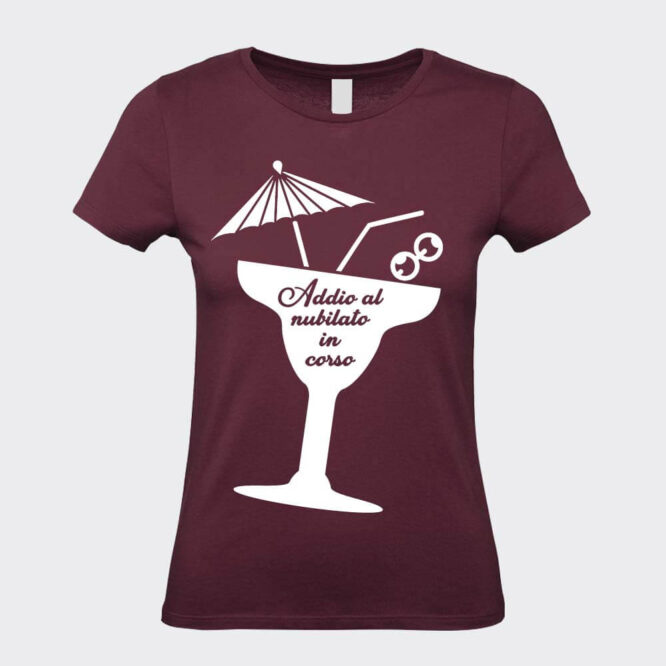 T-Shirt da Donna Addio al Nubilato Divertente Drink