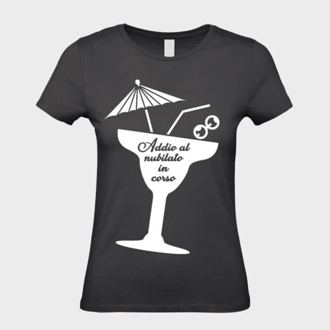 T-Shirt da Donna Addio al Nubilato Divertente Drink