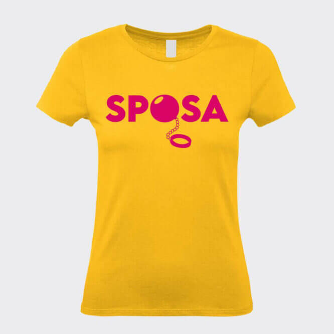 T-Shirt Addio al Nubilato Divertente Sposa